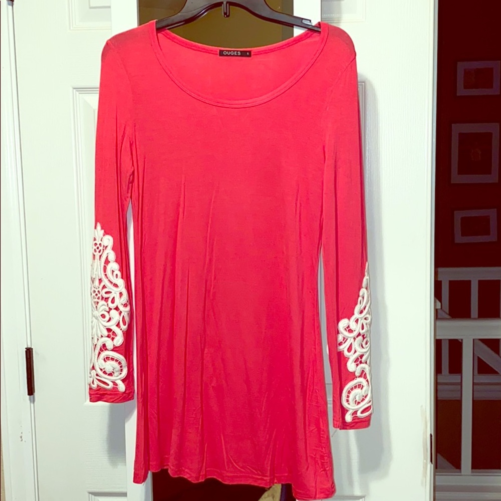 Pretty pink tonic with sleeve detail